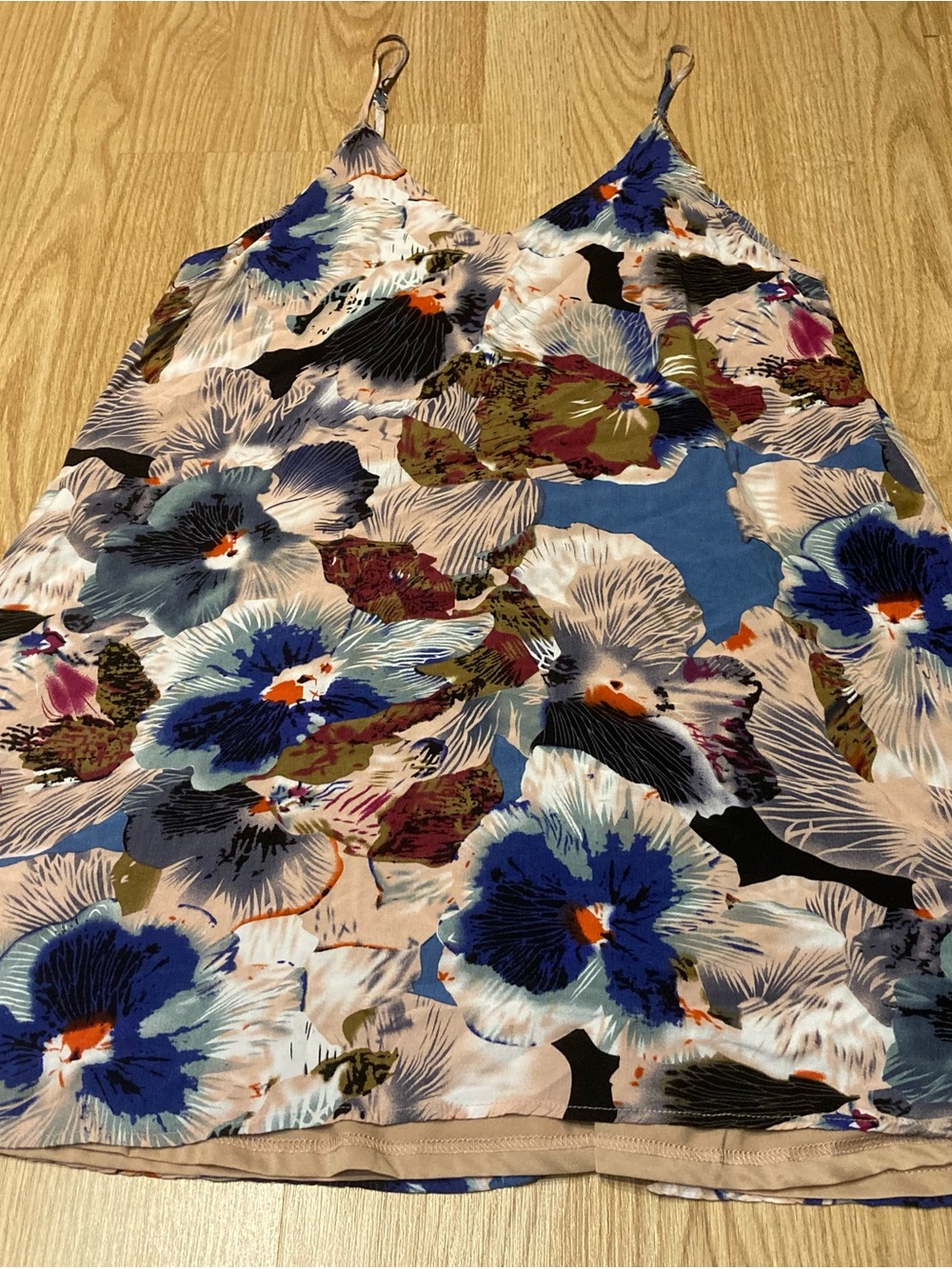 Entro Beige floral Mini Dress size large